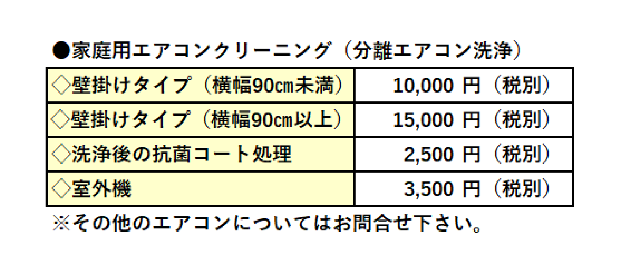 エアコン料金